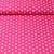 Baumwolle Popeline große Punkte Pink Weiß