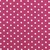 Baumwolle Popeline große Punkte Pink Weiß