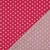 Baumwolle Popeline große Punkte Pink Weiß