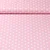 Baumwolle Popeline große Punkte Rosa Weiß
