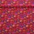 Baumwollevoile Digital Blumen Bordeauxrot