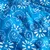 Baumwollvoile Batik Blumen Blau