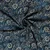 Baumwollvoile Batik Blumen Navy