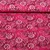 Baumwollvoile Batik Blumen Pink
