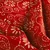 Baumwollvoile Batik Blumen Rot