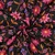 Baumwollvoile Blumenranken Schwarz