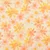 Baumwollvoile Dobby Blumen Ecru Orange
