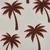 Baumwollvoile Palmen Ecru