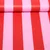 Beschichtete Baumwolle  Blockstreifen 6cm Rosa Rot
