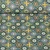 Beschichtete Baumwolle Blumen Orient Blau