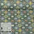 Beschichtete Baumwolle Blumen Orient Blau