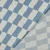 Beschichtete Baumwolle Karos Ecru Blau