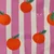 Beschichtete Baumwolle Orangen Pink