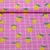 Beschichtete Baumwolle Zitronen Rosa