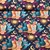 Bio Canvas Hamburger Liebe Western Fairy Tales Cowgirls Blau
