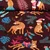 Bio-Canvas Hamburger Liebe "Wild XMAS 2025 Leo" Bordeaux