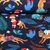 Bio-Canvas Hamburger Liebe "Wild XMAS 2025 Leo" Navy