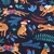 Bio-Canvas Hamburger Liebe "Wild XMAS 2025 Leo" Navy