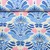 Bio Canvas "Southern Ease" Sunlit Botanica Beige Blau