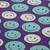 Bio Jacquard Jersey "Choose your Vibe" Smile Lila
