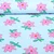 Bio Jersey Jennifer Bouron Blumen Hellblau