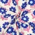 Bio Musselin Jennifer Bouron Blumen Ecru Blau