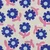 Bio Musselin Jennifer Bouron Blumen Ecru Blau