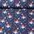 Bio-Popeline Hamburger Liebe "Christmas Birds" Navy