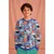 Bio Sommersweat French Terry Jennifer Bouron Digitaldruck Grafische Formen Blau