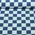 Bio Sommersweat French Terry Karo Weiß Blau
