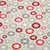 Canvas Eissterne Leinenlook Beige Rot