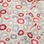 Canvas Eissterne Leinenlook Beige Rot