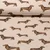 Canvas Leinenlook Dackel Beige Multicolor