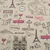 Canvas Leinenlook Paris Sand Pink