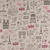 Canvas Leinenlook Paris Sand Pink