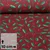 Canvas Leinenoptik Xmas Beeren und Blätter Weinrot