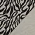 Canvas  Leinenoptik Zebra Beige Schwarz