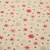 Canvas Schneekristalle Beige Leinenlook Rot