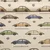 Canvas VW Beetle Beige Multicolor Leinenoptik