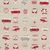 Canvas VW Bulli California Paradise Beige Rot Leinenoptik