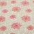Canvas Weihnachtsstern Leinenlook Beige Rot