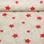 Canvas X-Mas Sterne Leinenlook Beige Rot