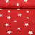 Canvas X-Mas Sterne Leinenlook Rot Beige