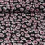 Chiffon Blumen Abstrakt Schwarz Rosa