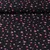 Chiffon Blumen Schwarz Pink