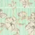 Chiffon Blumen und Streifen Mint Transparent