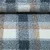 Fleece Bouclé Karos Blau