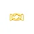 Gürtelschnalle Design 25mm Gold