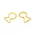 Gürtelschnalle Design 25mm Gold