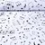 Jacquard Canvas Black & White Doubleface Musiknoten